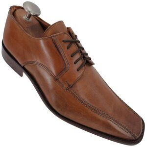 NEW Old Signature brand Italian Dress Shoes Mens 11 44 Tan Brown Leather Oxfords
